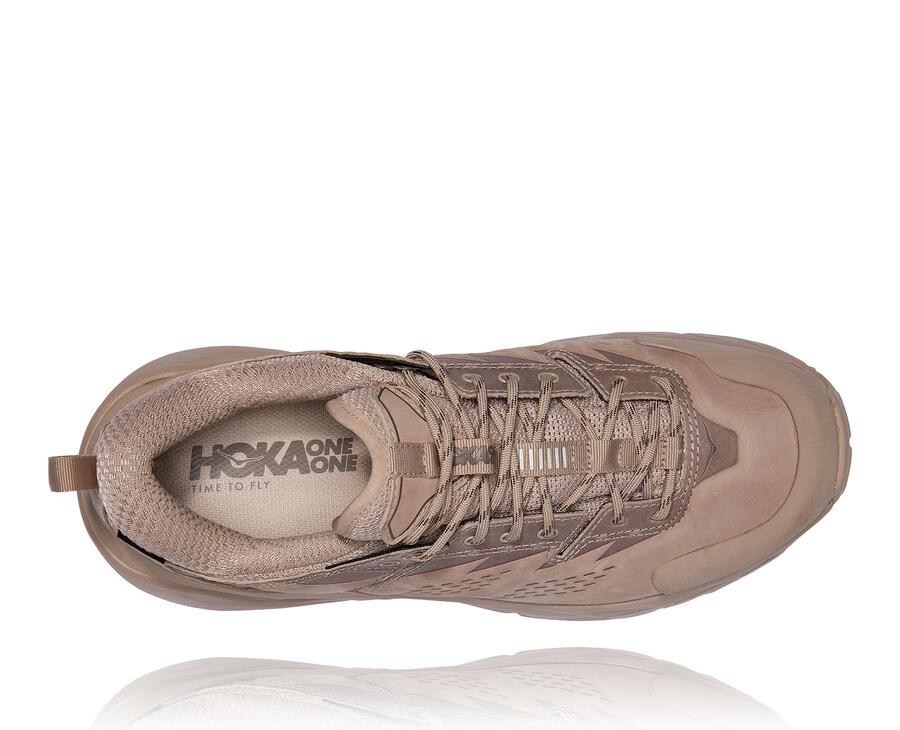 Chaussure Trail Hoka One One Kaha Basse Gore-Tex Femme - Beige - XRF-205793